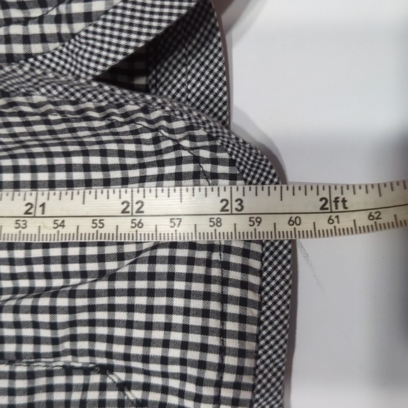 Talbots Womens Blazer Jacket Black White Gingham Check Summer Lightweight Size 8 - Picture 10 of 11